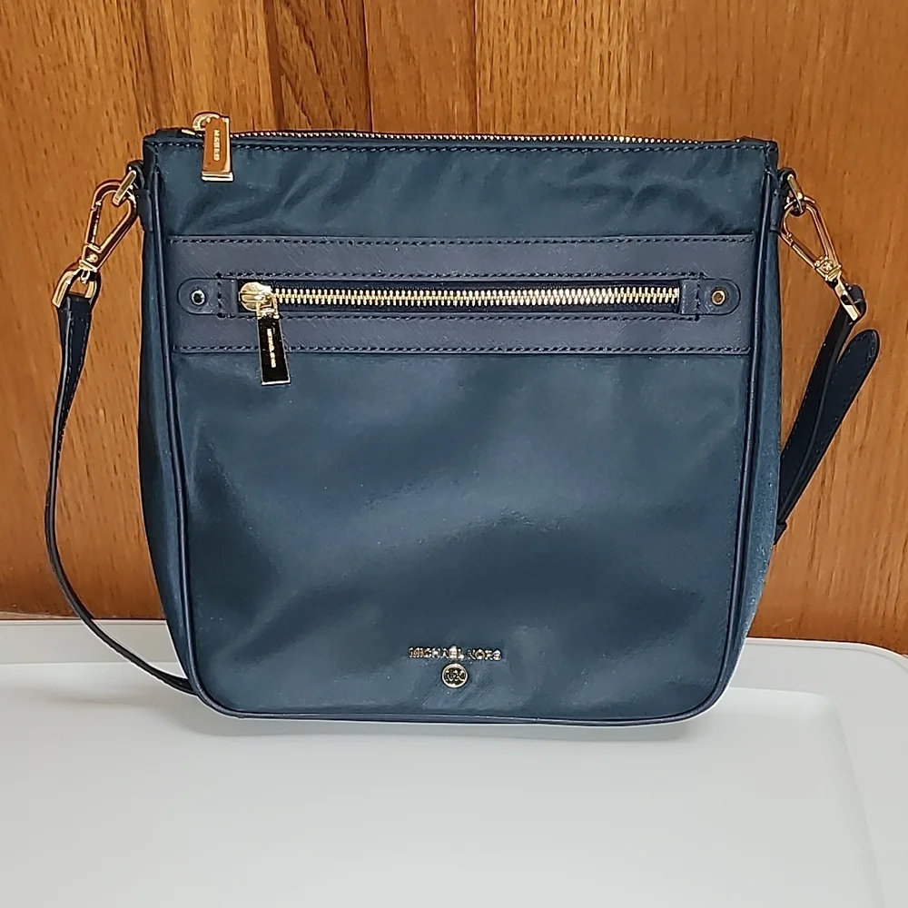 MICHAEL Michael Kors Navy Crossbody Bag with Gold Details